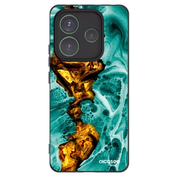Picasee crna silikonska maskica za Xiaomi Redmi Note 14 5G - Goldsky