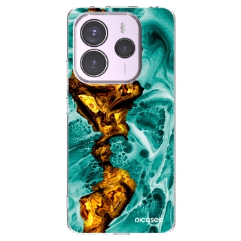 Picasee silikonska prozirna maskica za Xiaomi Redmi Note 14 5G - Goldsky