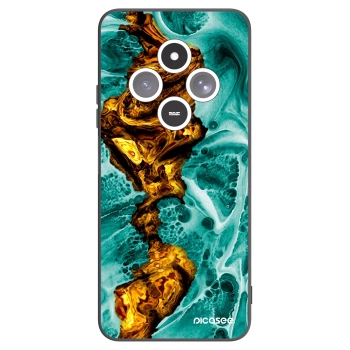Picasee crna silikonska maskica za Xiaomi Redmi 14C - Goldsky