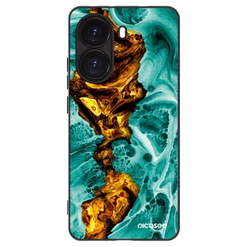 Picasee crna silikonska maskica za Xiaomi Poco X7 Pro 5G - Goldsky