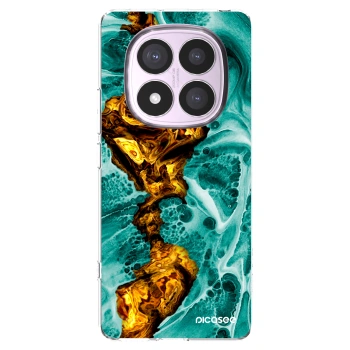 Picasee silikonska prozirna maskica za Xiaomi Redmi Note 14 Pro 4G - Goldsky