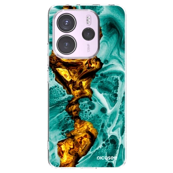 Picasee silikonska prozirna maskica za Xiaomi Redmi Note 14 4G - Goldsky