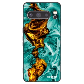 Picasee crna silikonska maskica za Google Pixel 8 Pro - Goldsky