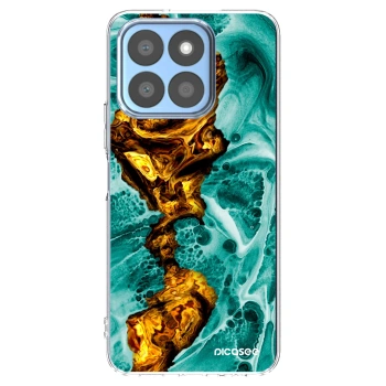 Picasee silikonska prozirna maskica za Honor X8c - Goldsky