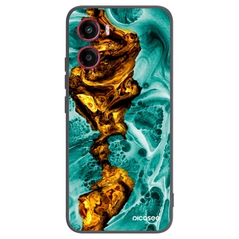 Picasee crna silikonska maskica za Motorola Moto G05 - Goldsky