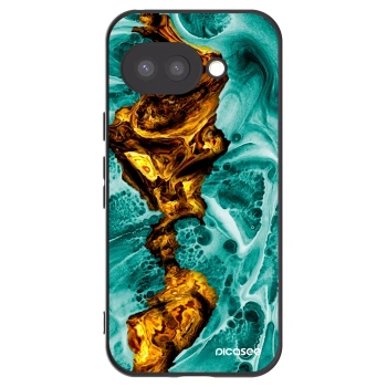 Picasee crna silikonska maskica za Google Pixel 9a - Goldsky