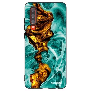 Picasee crna silikonska maskica za Huawei P30 - Goldsky
