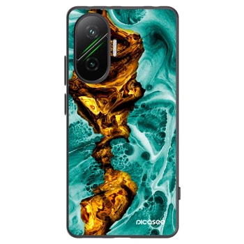 Picasee crna silikonska maskica za Xiaomi Poco F7 5G - Goldsky