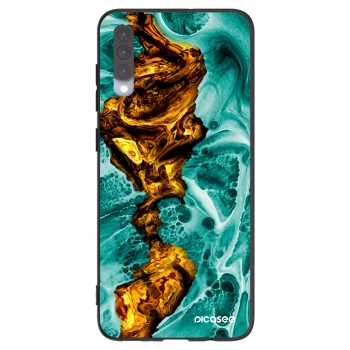 Picasee crna silikonska maskica za Samsung Galaxy A70 A705F - Goldsky