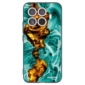 Picasee crna silikonska maskica za Xiaomi 15T Pro - Goldsky