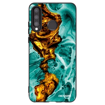 Picasee crna silikonska maskica za Huawei P30 Lite - Goldsky
