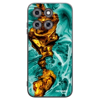 Picasee crna silikonska maskica za Motorola Moto G77 - Goldsky