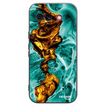 Picasee crna silikonska maskica za Google Pixel 10a - Goldsky