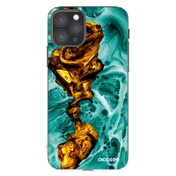 Picasee silikonska prozirna maskica za Apple iPhone 11 Pro - Goldsky