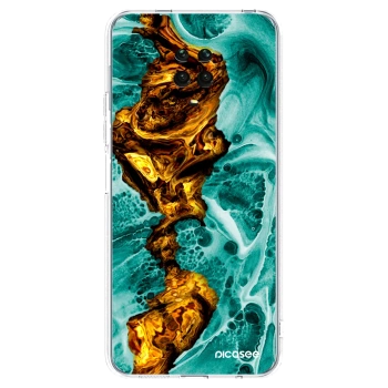 Picasee silikonska prozirna maskica za Xiaomi Redmi Note 9S - Goldsky