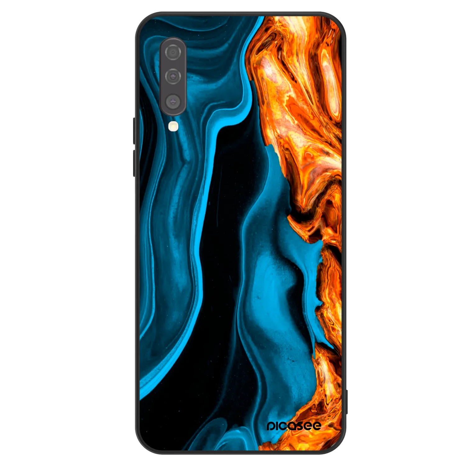 Picasee ULTIMATE CASE za Samsung Galaxy A50 A505F - Gold blue