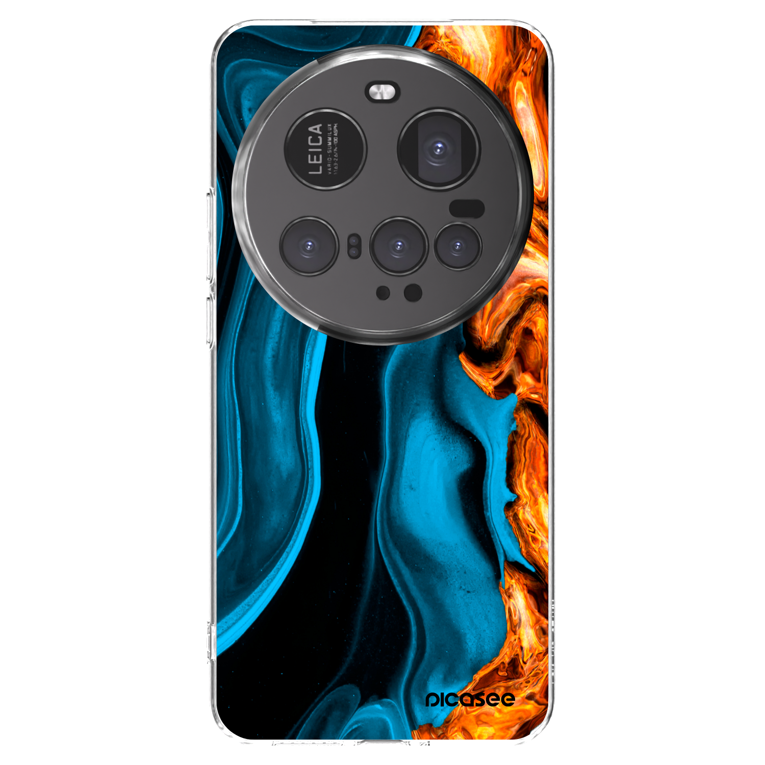 Picasee silikonska prozirna maskica za Xiaomi 15 Ultra - Gold blue