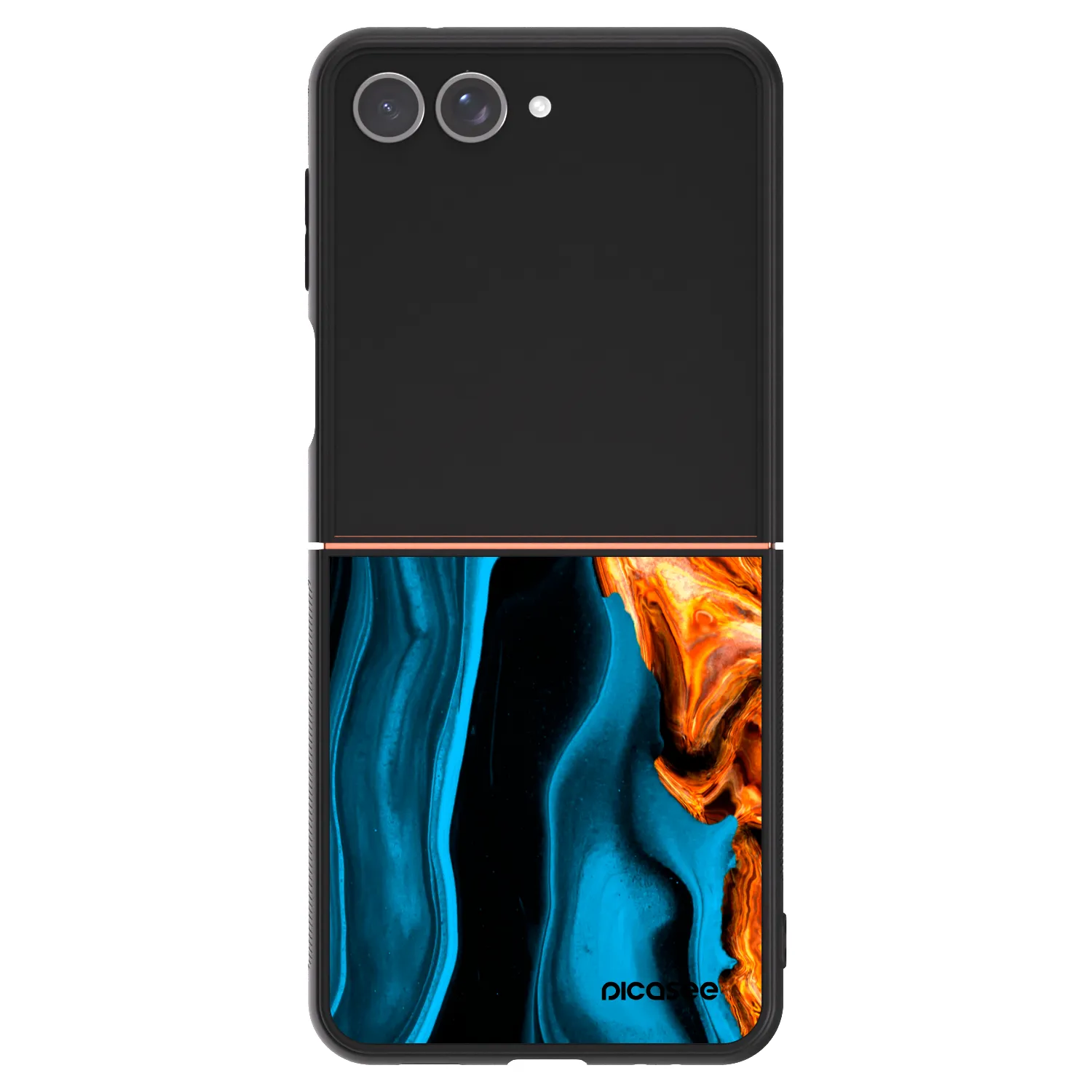 Picasee ULTIMATE CASE za Samsung Galaxy Z Flip7 5G - Gold blue