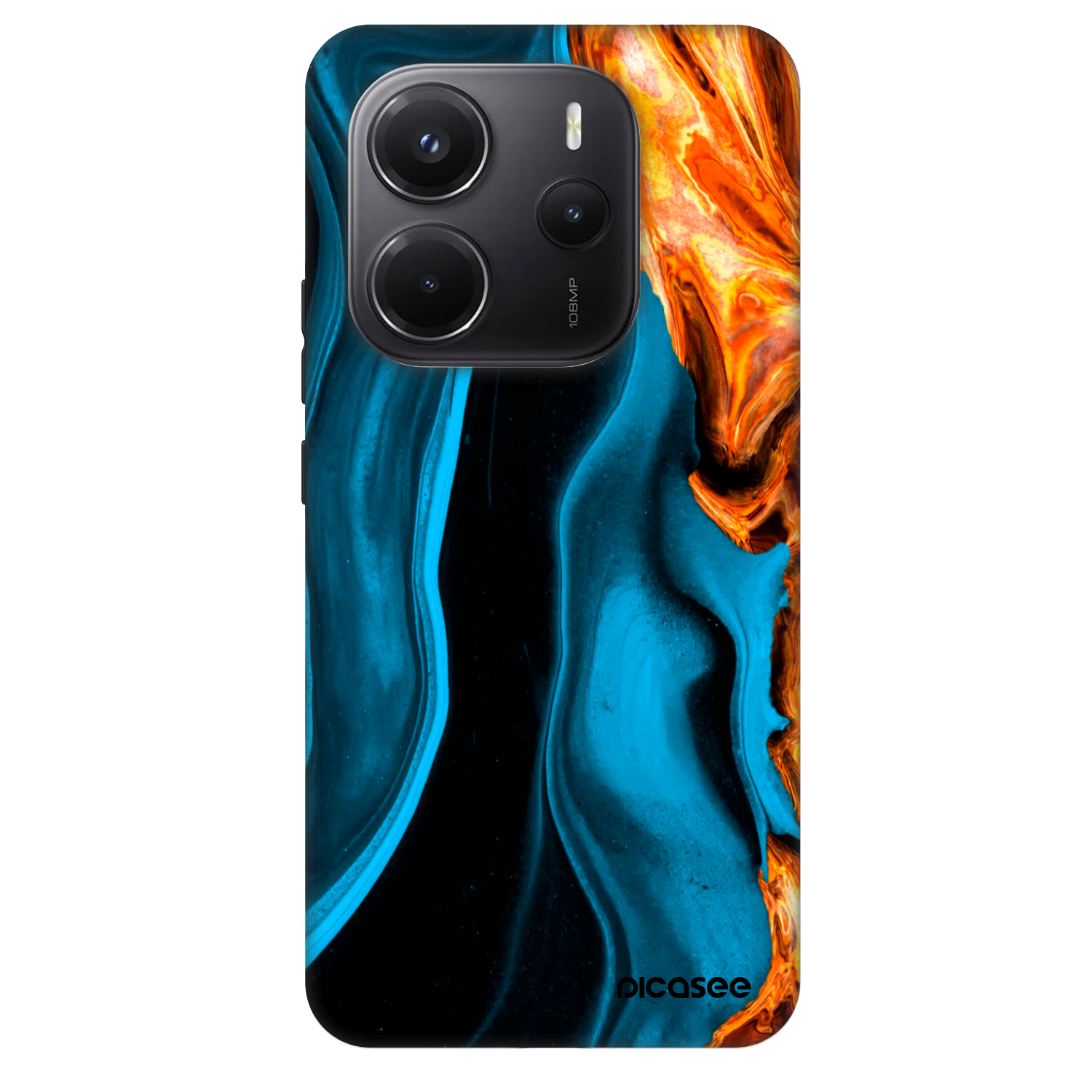 Picasee Fashion Case za Xiaomi Redmi Note 14 5G - Gold blue