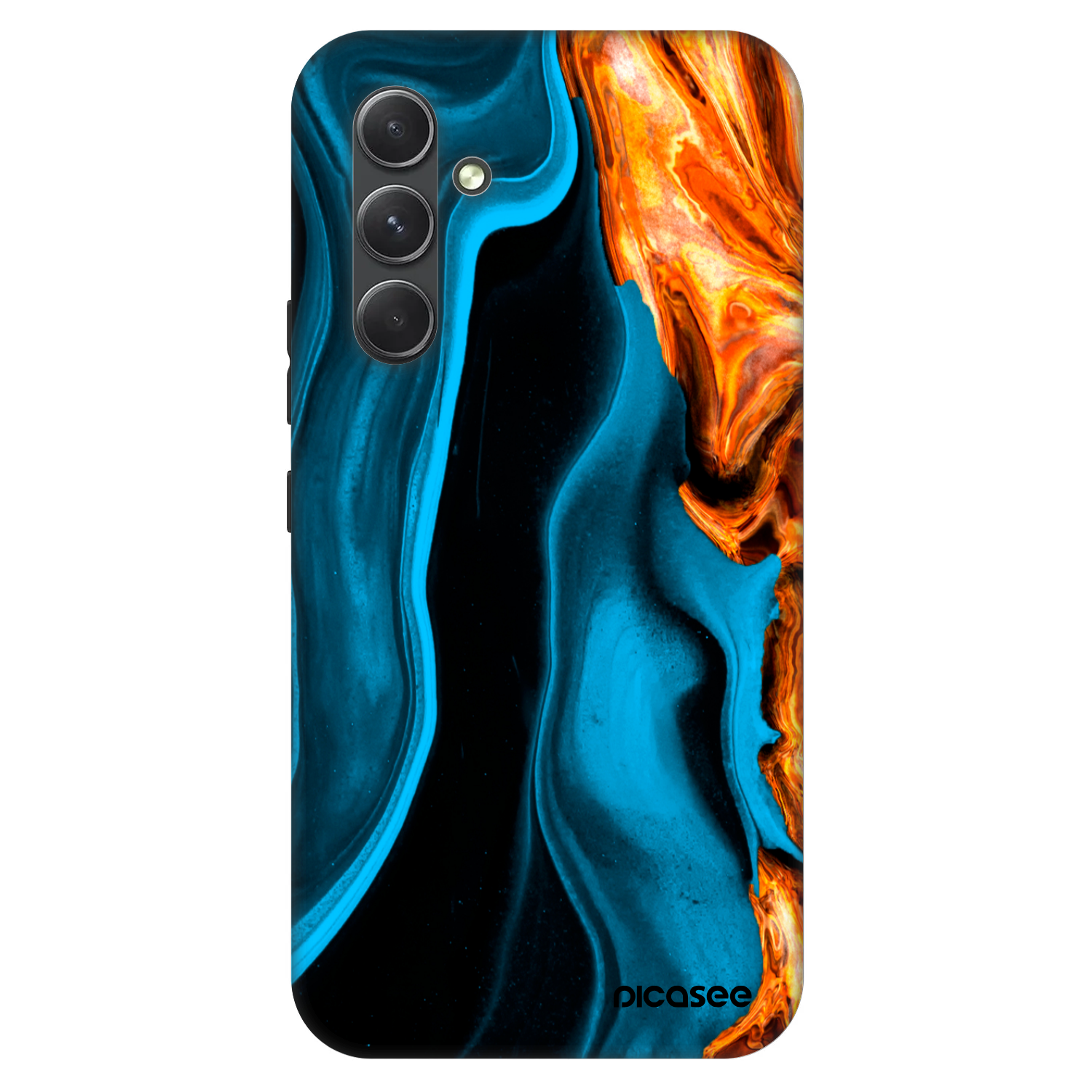 Picasee Fashion Case za Samsung Galaxy A54 5G A546B - Gold blue