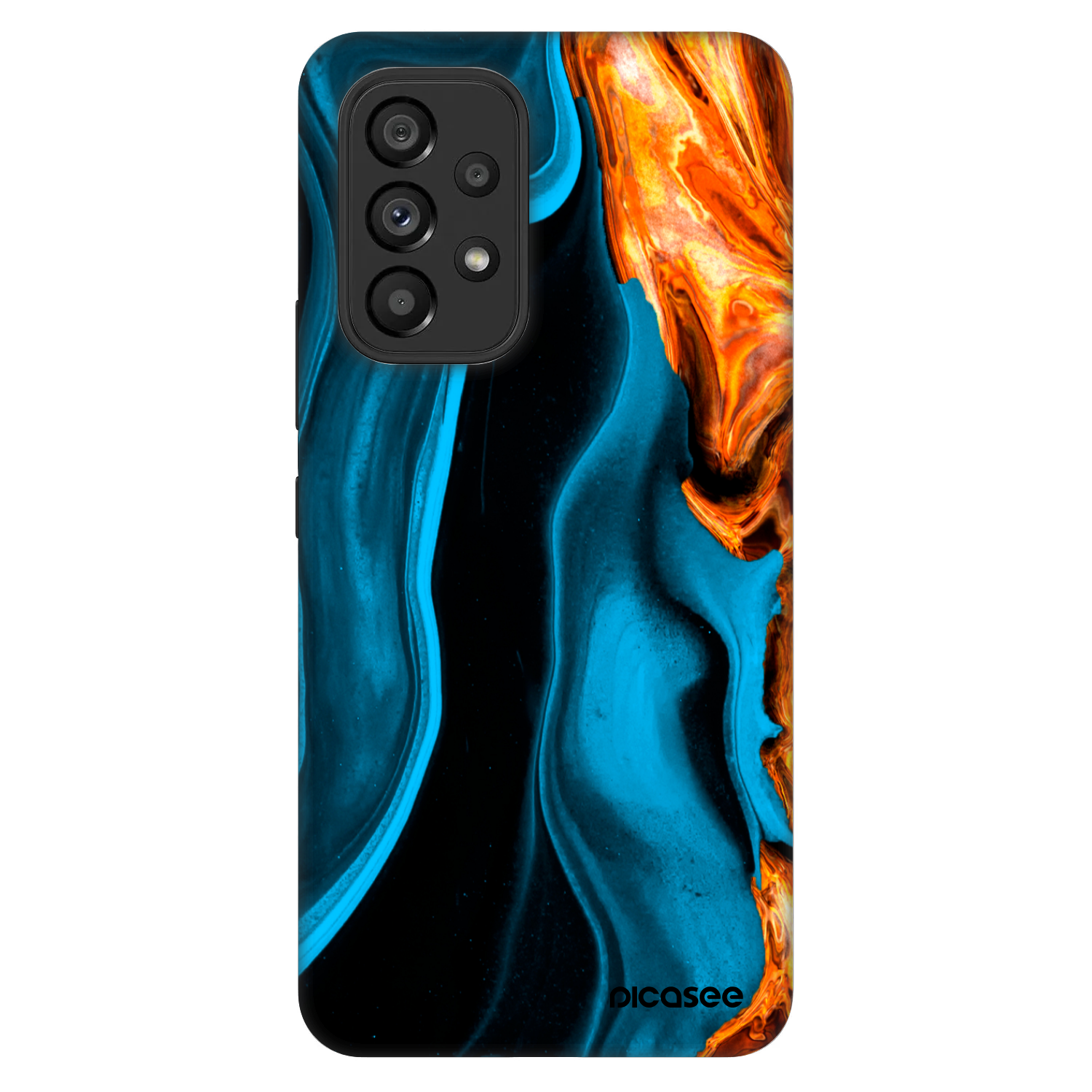 Picasee Fashion Case za Samsung Galaxy A53 5G A536 - Gold blue