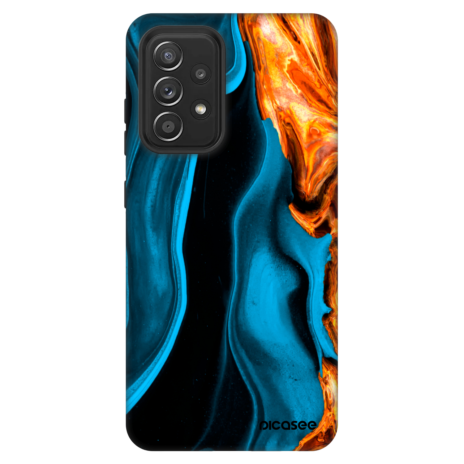 Picasee Fashion Case za Samsung Galaxy A52s 5G A528B - Gold blue