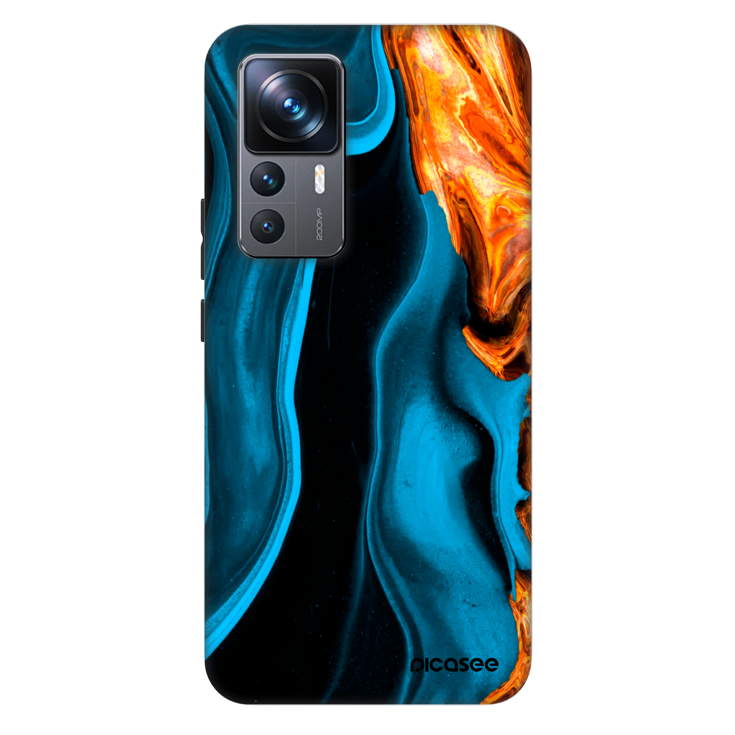 Picasee Fashion Case za Xiaomi 12T - Gold blue