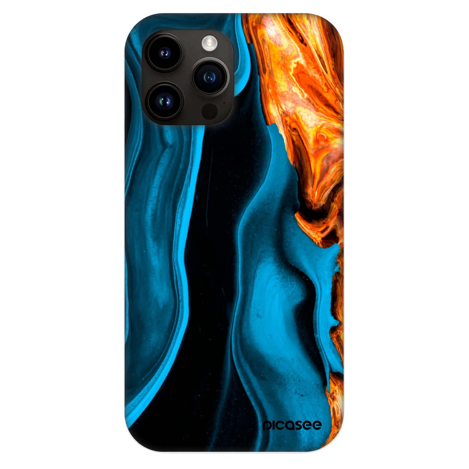 Picasee Fashion Case MagSafe za Apple iPhone 13 Pro Max - Gold blue