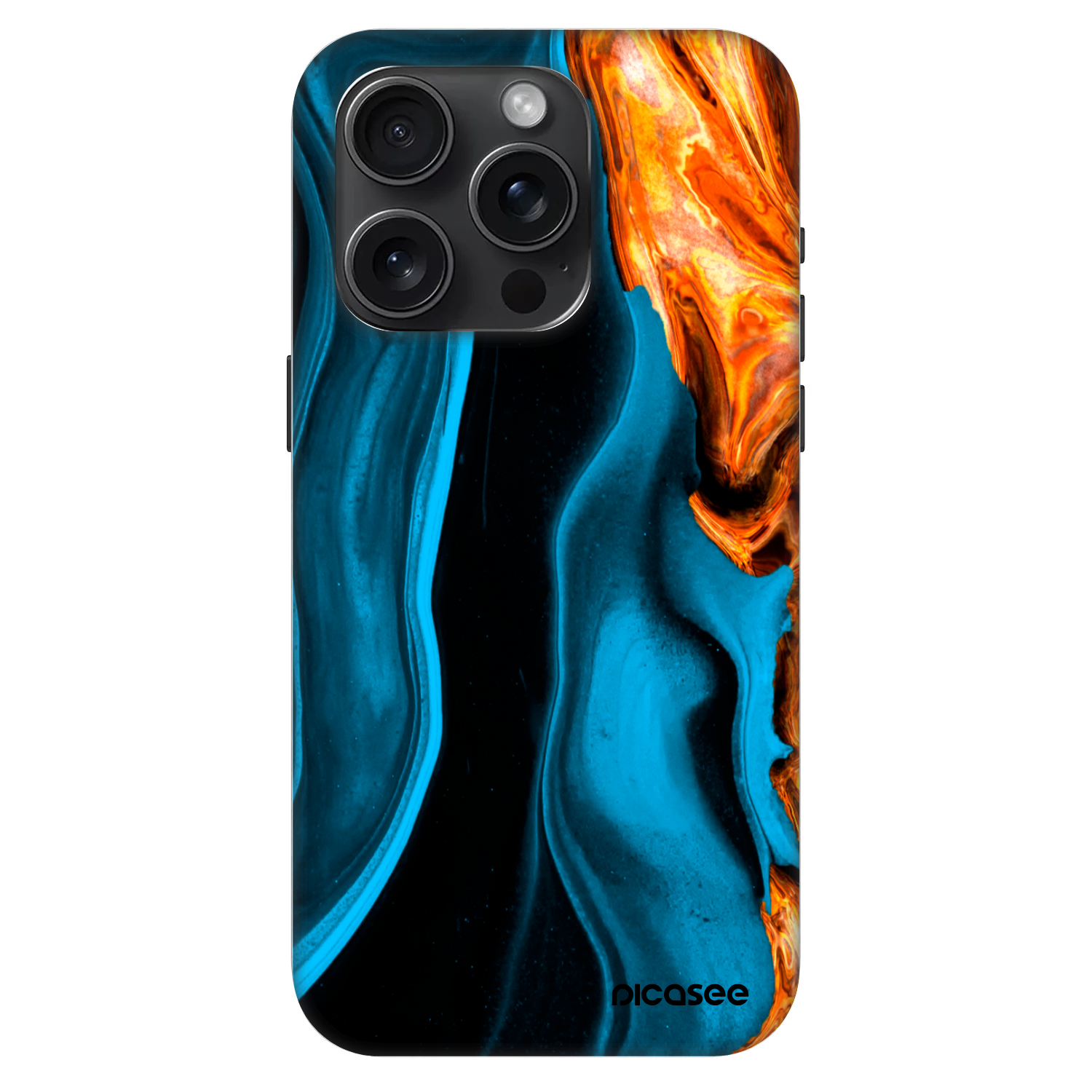 Picasee Fashion Case MagSafe za Apple iPhone 15 Pro - Gold blue