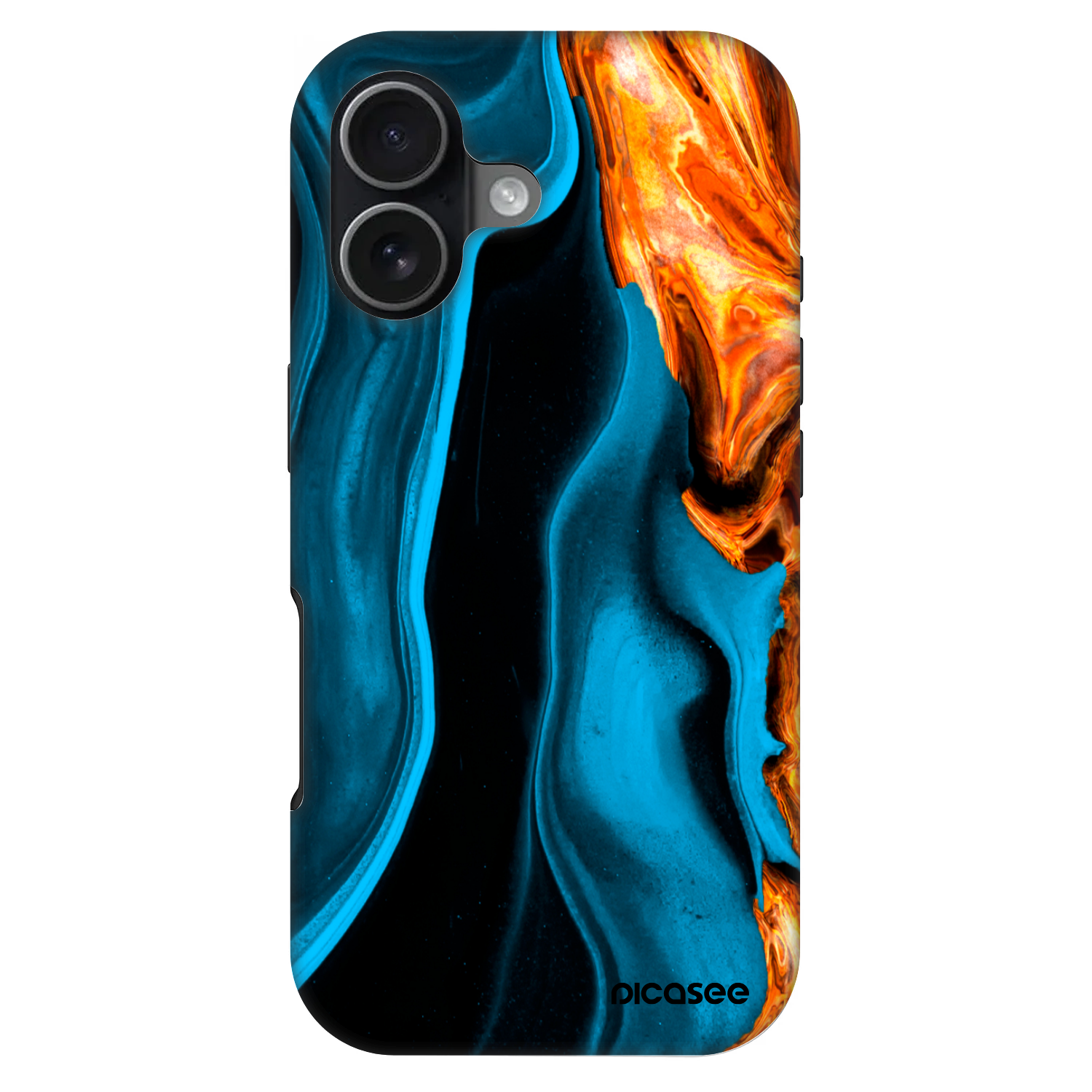 Picasee Fashion Case MagSafe za Apple iPhone 17 - Gold blue