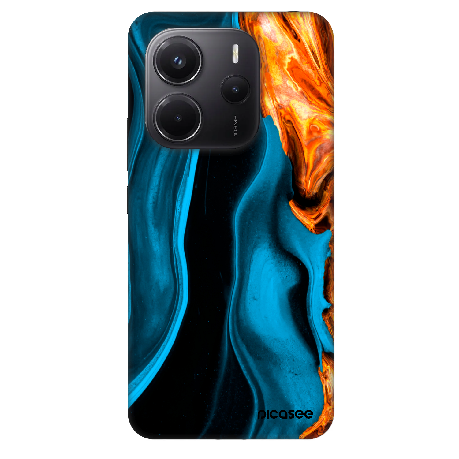Picasee Fashion Case za Xiaomi Redmi Note 14 4G - Gold blue