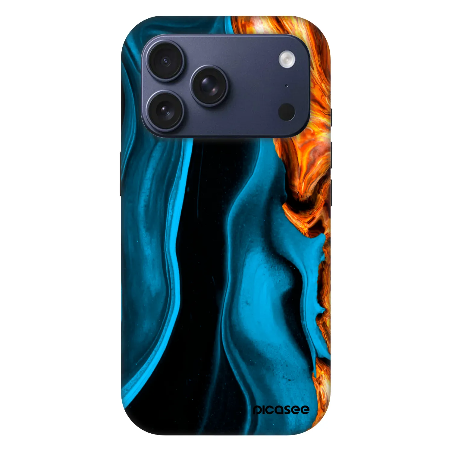Picasee Fashion Case MagSafe za Apple iPhone 18 Pro - Gold blue