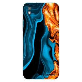 Picasee crna silikonska maskica za Xiaomi Redmi 9A - Gold blue