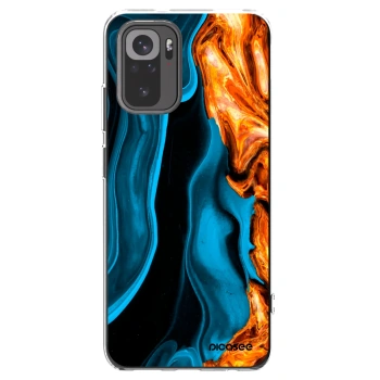 Picasee silikonska prozirna maskica za Xiaomi Redmi Note 10 - Gold blue