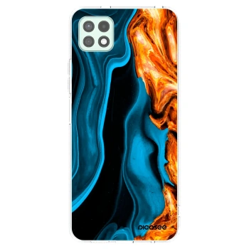 Picasee silikonska prozirna maskica za Samsung Galaxy A22 A226B 5G - Gold blue