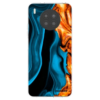 Picasee silikonska prozirna maskica za Huawei Nova 8i - Gold blue