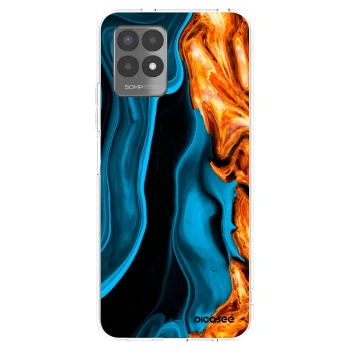 Picasee silikonska prozirna maskica za Realme 8i - Gold blue