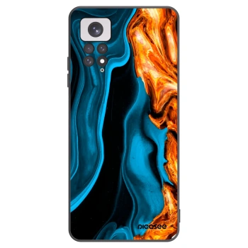 Picasee crna silikonska maskica za Xiaomi Redmi Note 11 - Gold blue