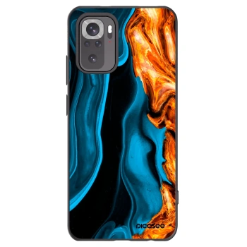 Picasee crna silikonska maskica za Xiaomi Redmi Note 11S 4G - Gold blue