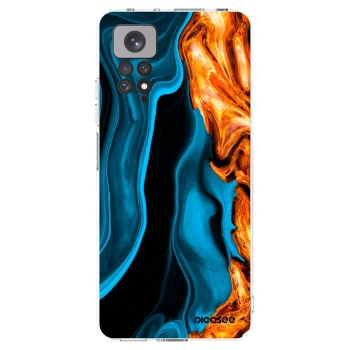 Picasee silikonska prozirna maskica za Xiaomi Redmi Note 11S 4G - Gold blue