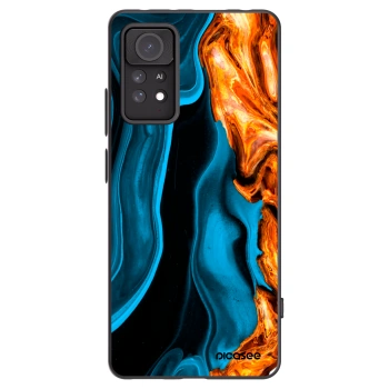 Picasee crna silikonska maskica za Xiaomi Redmi Note 11 Pro 5G - Gold blue