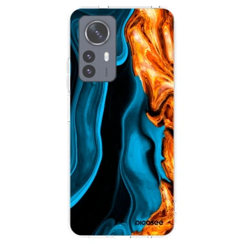 Picasee silikonska prozirna maskica za Xiaomi 12 Pro - Gold blue