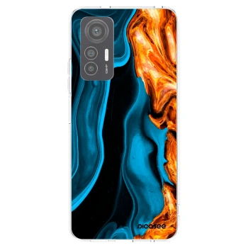 Picasee silikonska prozirna maskica za Xiaomi 12 Lite - Gold blue