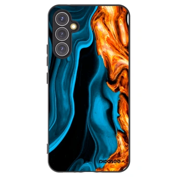 Picasee crna silikonska maskica za Samsung Galaxy A34 5G A346B - Gold blue