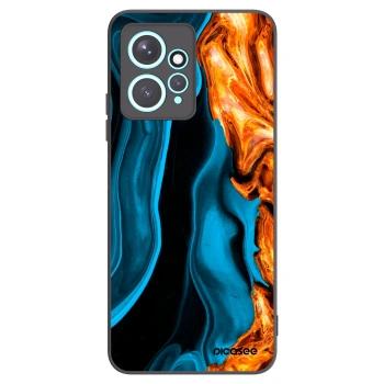 Picasee crna silikonska maskica za Xiaomi Redmi Note 12 4G - Gold blue