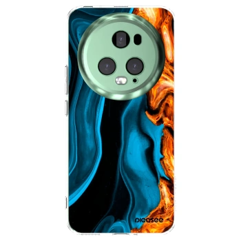 Picasee silikonska prozirna maskica za Honor Magic5 Pro - Gold blue