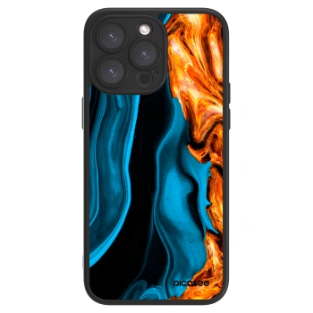 Picasee ULTIMATE CASE MagSafe za Apple iPhone 15 Pro Max - Gold blue