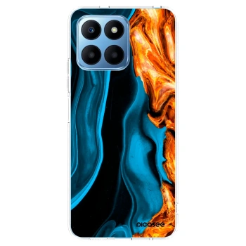 Picasee silikonska prozirna maskica za Honor 70 Lite - Gold blue