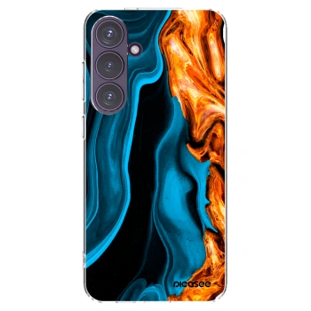 Picasee silikonska prozirna maskica za Samsung Galaxy S24+ S926B 5G - Gold blue