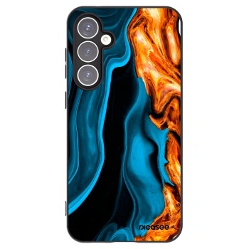 Picasee crna silikonska maskica za Samsung Galaxy S23 FE S711B - Gold blue